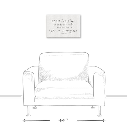 Abundantly More 18" x 12' Canvas Wall Art